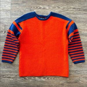 Demetre Men's Size Medium Ski Sweater Pure Virgin Wool Vintage Cool Retro Style